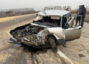 При столкновении КамАЗа и легковушки в Рыбновском районе пострадал 85-летний водитель