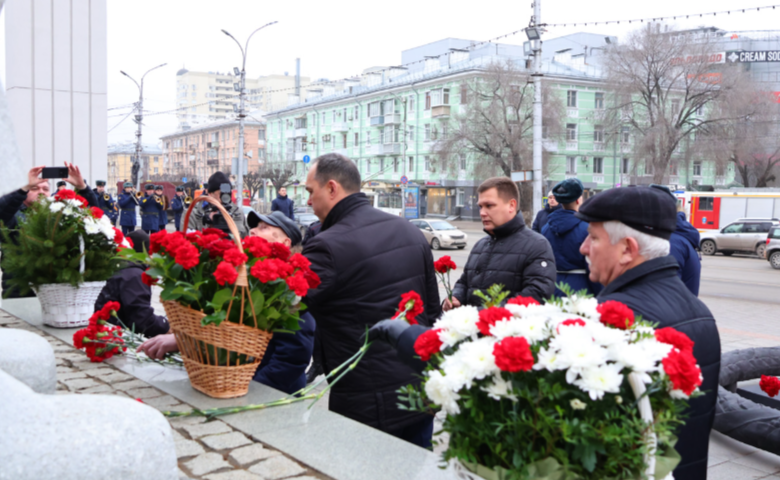 На рязанской площади Победы почтили память погибших в битве под Москвой