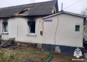 В рязанском Рыбном горел жилой дом