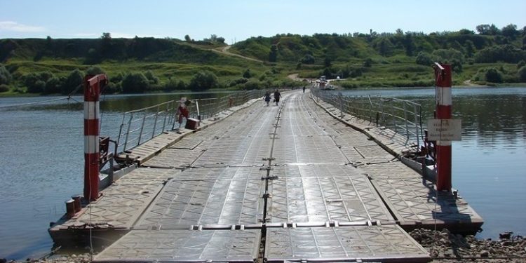 В Спасском районе 2 декабря перекрыли движение по наплавному мосту