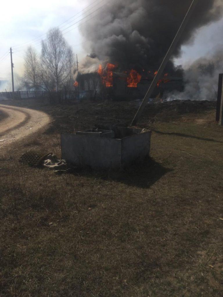 В Касимовском районе в один произошло три пожара из-за пала травы