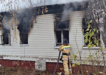 В рязанском Спасске горел дом В рязанском Спасске горел дом