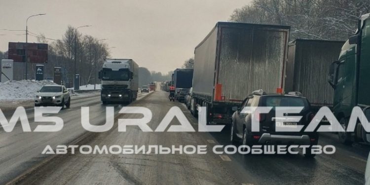 В Рязани из-за ДТП на трассе М5 образовалась пробка