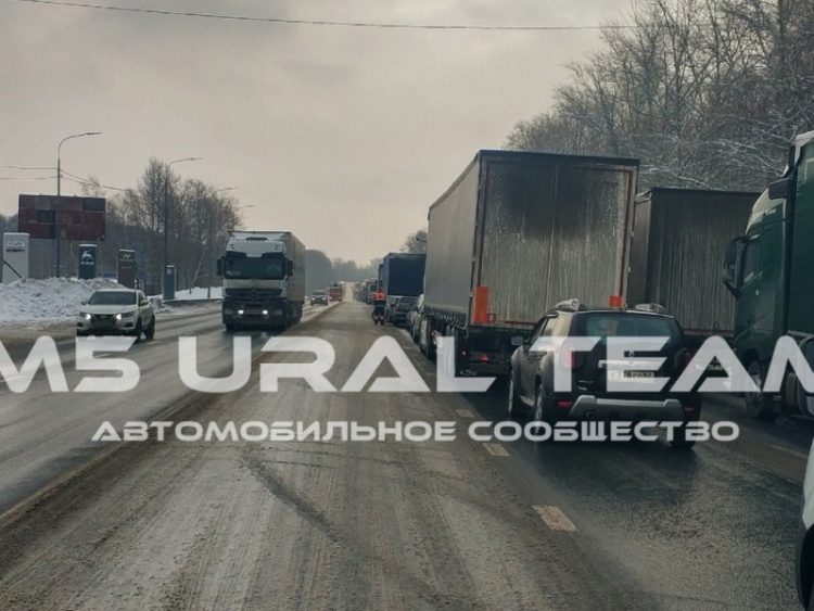 В Рязани из-за ДТП на трассе М5 образовалась пробка