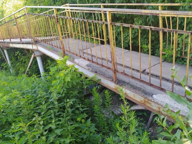 Рязанцы выразили недовольство по поводу пешеходного моста в Шлаковом