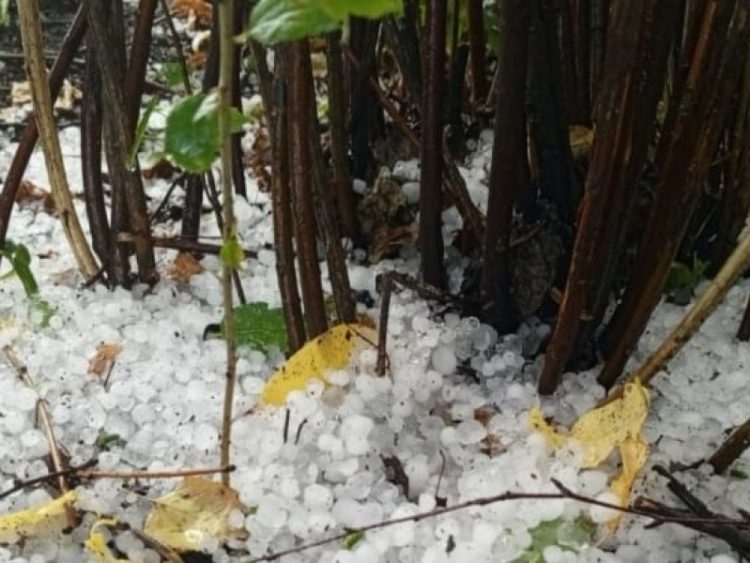 Скопинский район накрыло градом