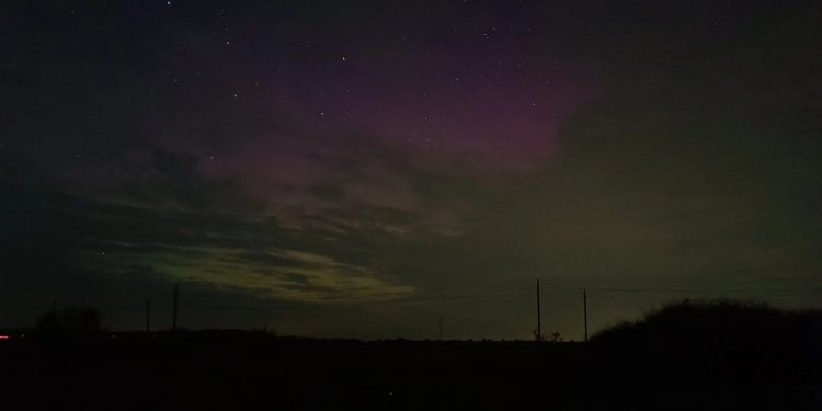 Рязанцы запечатлели в ночь на 13 сентября полярное сияние