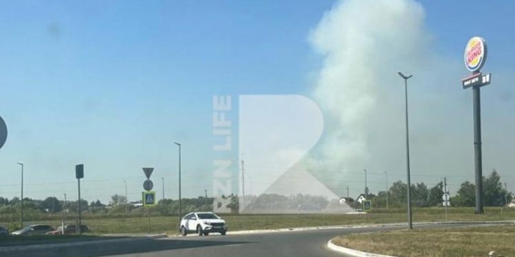 В рязанском Дягилево произошло возгорание