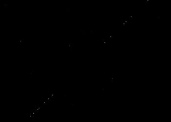 В небе над Рязанской областью снова пролетели спутники Starlink