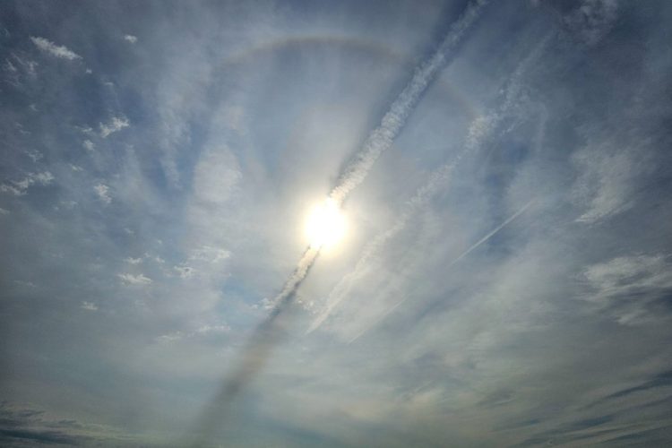 Над Рязанью запечатлели солнечное гало
