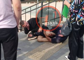 На рязанской остановке «Цирк» подрались двое мужчин