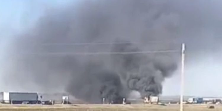 Под рязанским Скопином загорелись два автомобиля