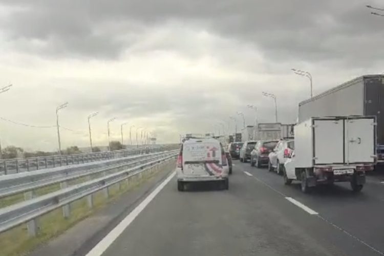 Рязанские водители пожаловались на пробку на новом участке трассы М5