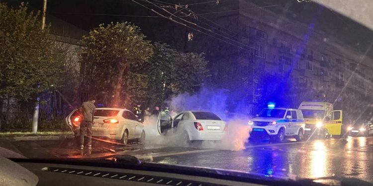 Ночью 24 октября на улице Вокзальной произошло массовое ДТП