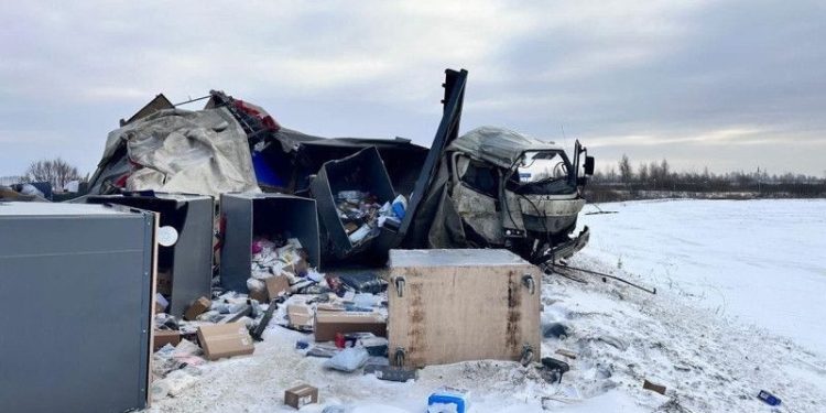 В Скопинском районе произошло жесткое ДТП с участием фуры