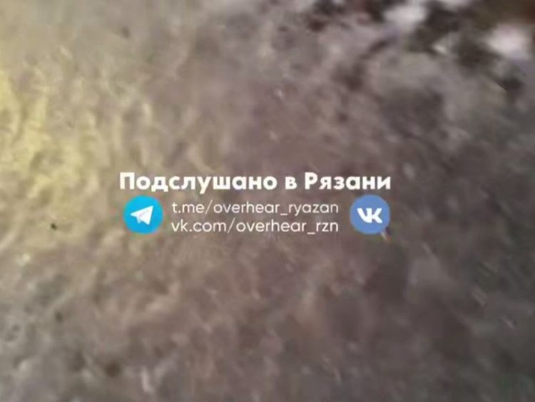 В рязанском Приокском женщина с двумя детьми упала на скользком тротуаре