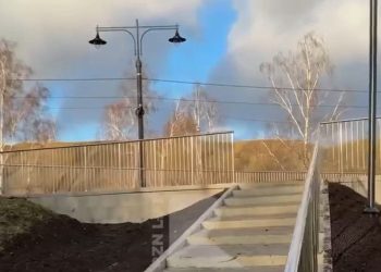 Напротив рязанского Кремлевского Вала появилась новая смотровая площадка