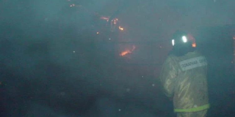 В деревне Горяйново Рыбновского района сгорела баня