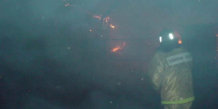 В Кораблинском округе сгорел жилой дом