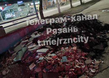 Рязанцы остались недовольны строительным мусором у ТД «Барс»