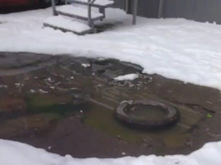 В рязанской Горроще вновь прорвало канализацию