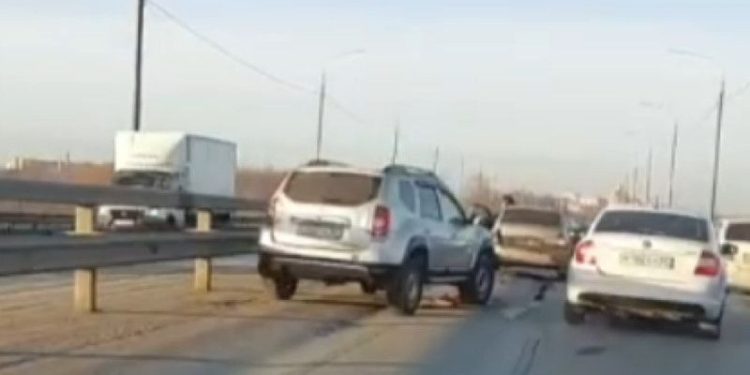 10 марта на Северной окружной дороге столкнулись 4 автомобиля