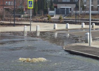 Рязанскую улицу Лево-Лыбедскую затопило