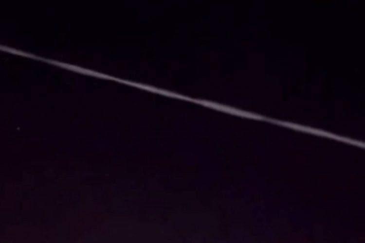 16 марта над Рязанской областью засняли летящий беспилотник