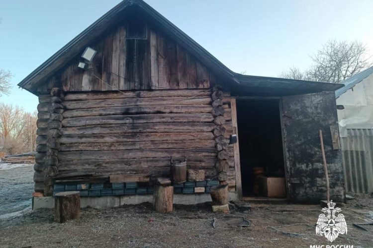 В Шацком районе в местной деревне произошел пожар