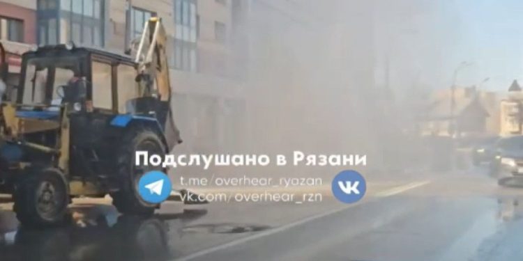 3 апреля в Рязани затопило улицу Вокзальную