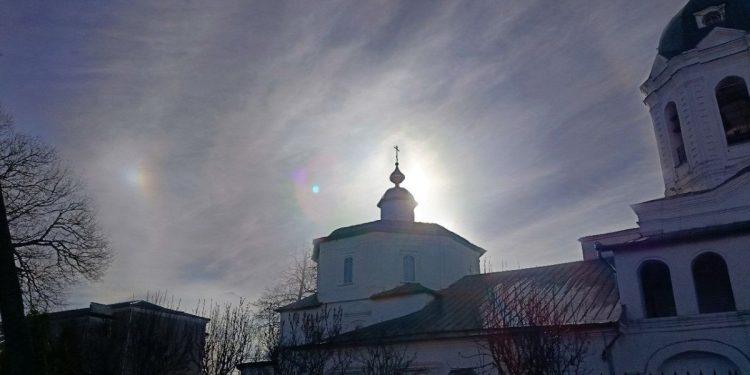 Над рязанским Касимовым засняли солнечное гало