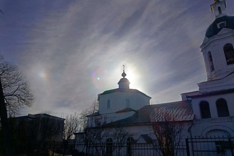 Над рязанским Касимовым засняли солнечное гало
