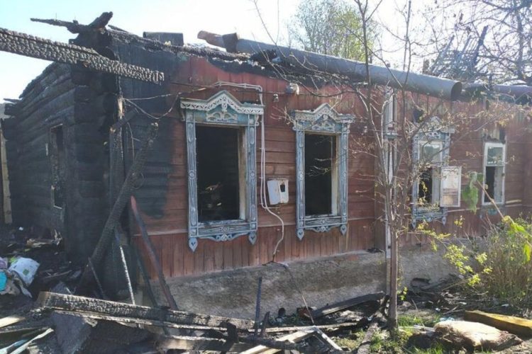 В Сараевском районе сгорел жилой дом