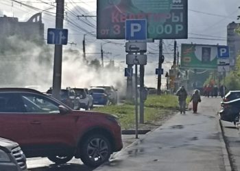 На улице Крупской задымилась маршрутка №47