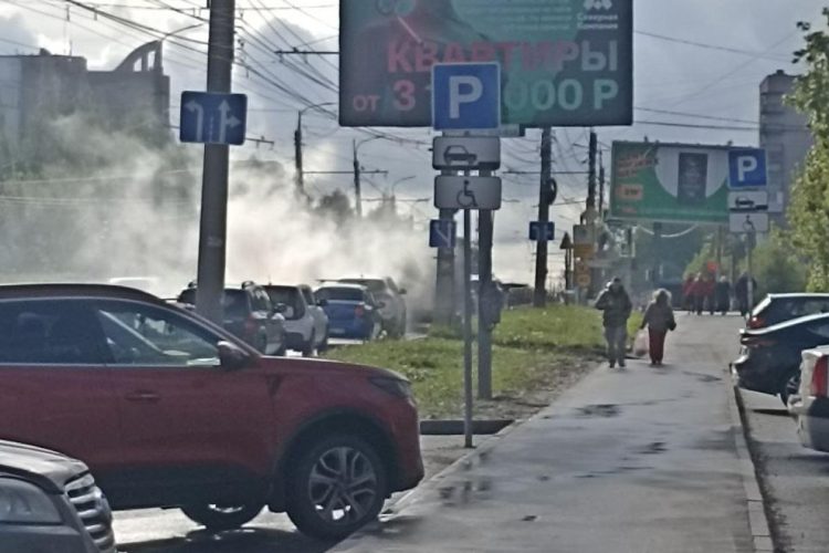 На улице Крупской задымилась маршрутка №47