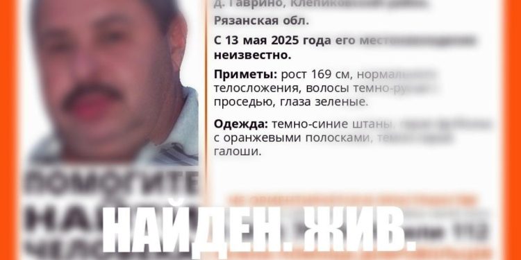 Пропавшего в Клепиковском районе 55-летнего мужчину нашли живым