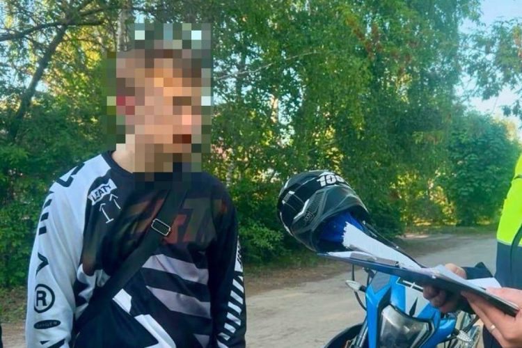 Рязанские полицейские задержали 15-летнего мотоциклиста