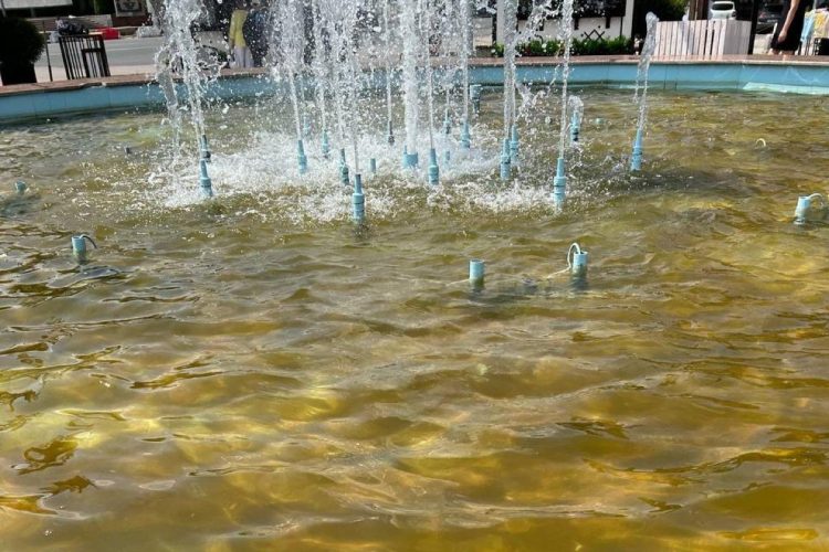 Рязанцы сообщили о грязных городских фонтанах