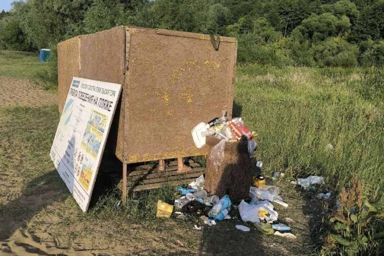 Рязанцы остались недовольны состоянием пляжа у Лысой горы в Солотче