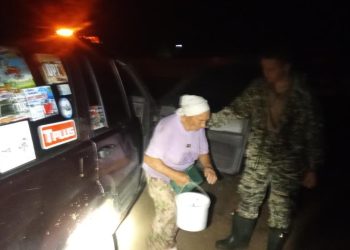Рязанские добровольцы нашли потерявшуюся в лесу пенсионерку живой