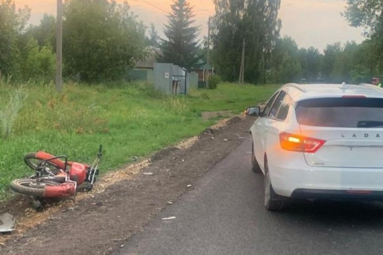 В ДТП в Спасском районе пострадал 13-летний мотоциклист