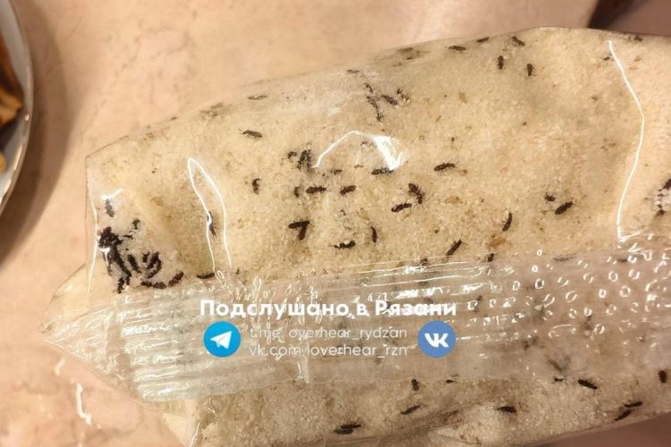 Рязанцы пожаловались на сервис доставки, который привез манную крупу с насекомыми