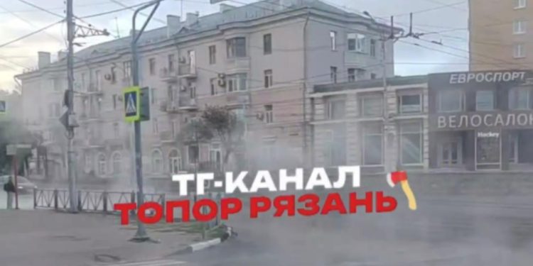 Центр Рязани залило кипятком Центр Рязани залило кипятком