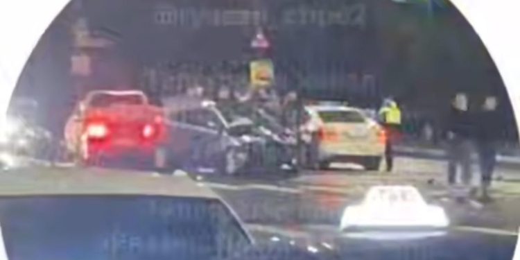 В центре Рязани столкнулись 4 легковушки