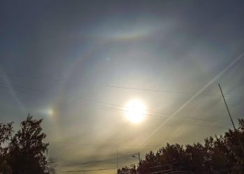 Над Рязанью запечатлели солнечное гало