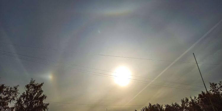 Над Рязанью запечатлели солнечное гало