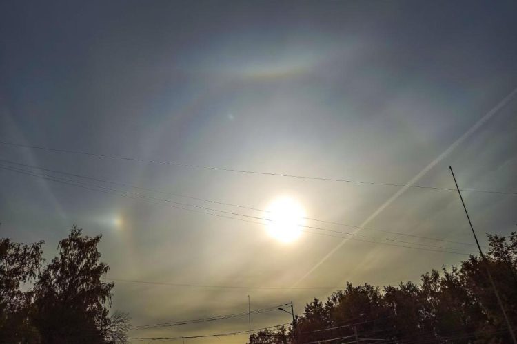 Над Рязанью запечатлели солнечное гало