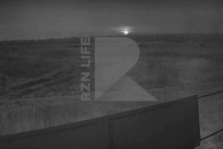 Над Рязанской областью засняли пролетевший метеорит