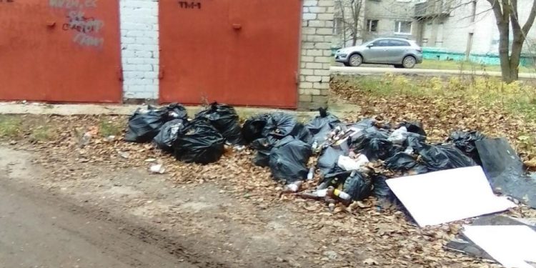 Горожане сообщили о свалке около рязанской школы №9/31