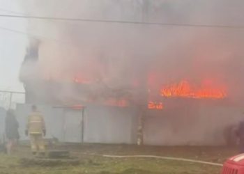 В Захаровском районе произошел крупный пожар